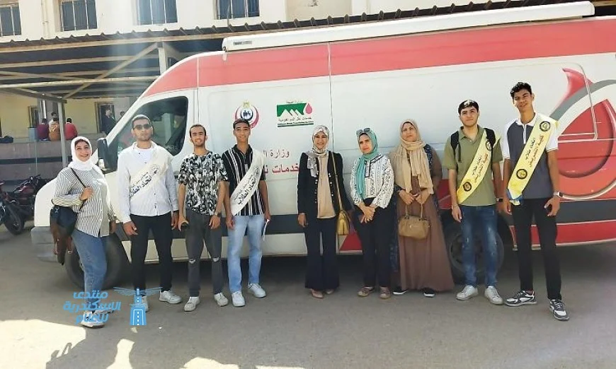 أكبر حملة للتبرع بالدم في كلية التمريض ببني سويف لتحفيز روح العطاء والتعاون