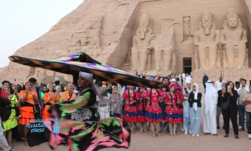 احتفال مذهل في مهرجان أسوان بظاهرة تعامد الشمس في معبد أبو سمبل بحضور آلاف السياح