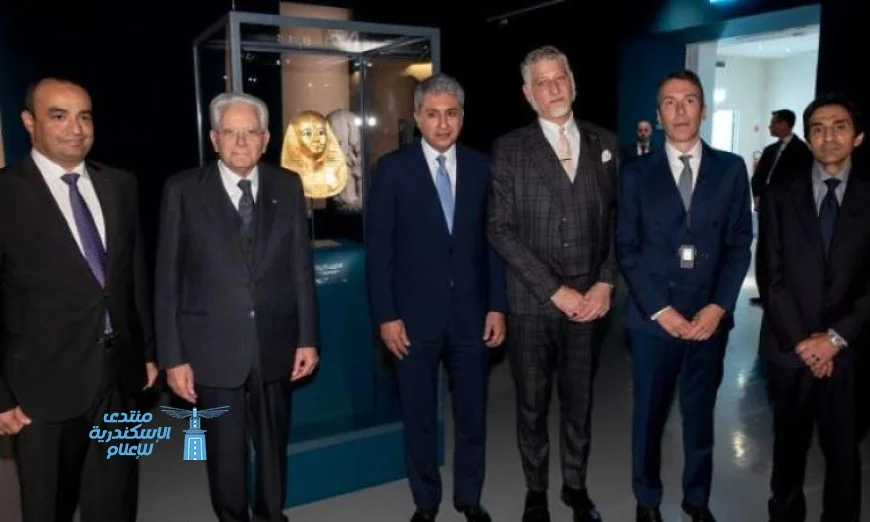 الرئيس الإيطالي يفتتح معرض كنوز الفراعنة في روما بحضور وزير السياحة صور مذهلة