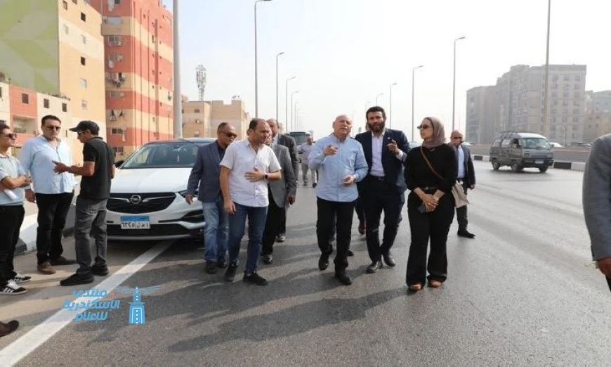 محافظ القاهرة يقوم بجولة تفقدية لتطوير الطريق الدائري استعدادا لافتتاح المتحف المصري الكبير