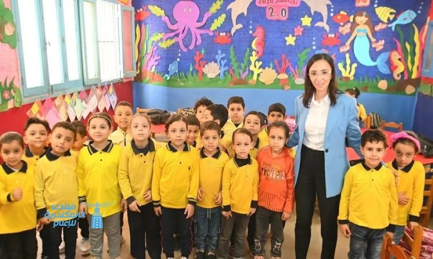 محافظ البحيرة تتابع سير العمل في مدرسة منية سلامة الابتدائية والجمعية الزراعية بالرحمانية