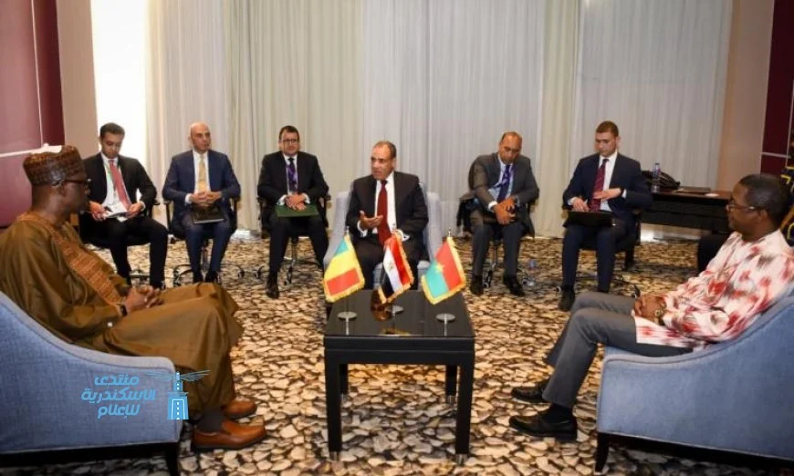 صور وزير الخارجية يستعرض سبل تعزيز التعاون مع وزيري خارجية مالي وبوركينا فاسو