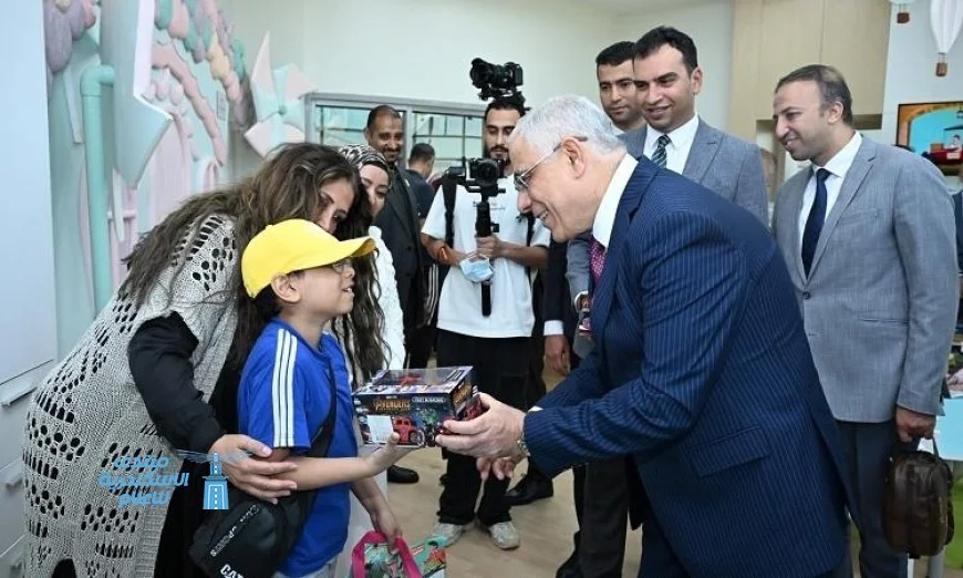 النائب العام يقوم بزيارة مستشفى سرطان الأطفال 57357 لدعم المرضى وتوفير الرعاية الصحية