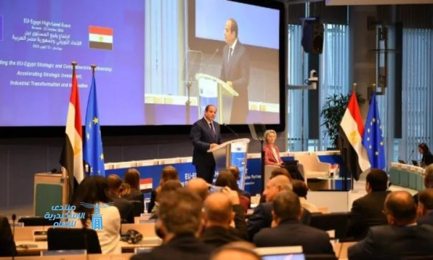 الكلمة الكاملة للرئيس السيسي في الحدث الاقتصادي التابع للقمة المصرية الأوروبية