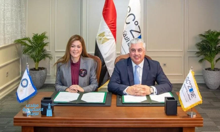 اتفاقية لتعاون بين اقتصادية قناة السويس وأكاديمية العلوم الإدارية والمالية لتعزيز التنمية الاقتصادية