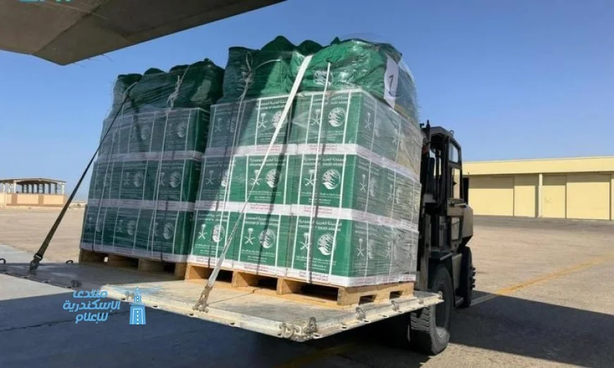 السعودية ترسل الطائرة الإغاثية رقم 70 لدعم الشعب الفلسطيني