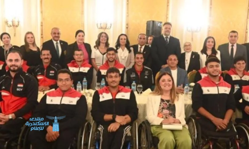 تكريم فريق كرة السلة للكراسي المتحركة بحضور كريم والسنباطي