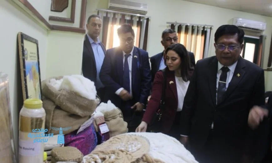 وفد من ميانمار يزور مركز البحوث الزراعية ويستعرض إنجازات معهد بحوث القطن