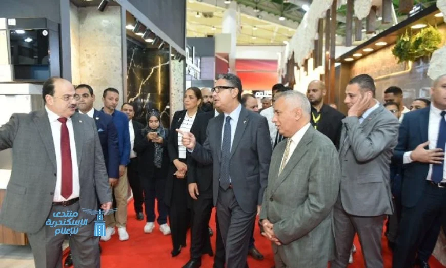 وزير التموين يطلق سيراميكا ماركت 2025 وهومكس للتشطيبات في مركز المؤتمرات