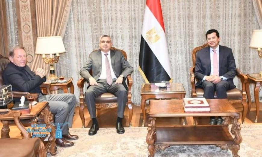 وزير الرياضة يرحب بالفارس العالمي أندريه سكاكيني في حدث رياضي مميز