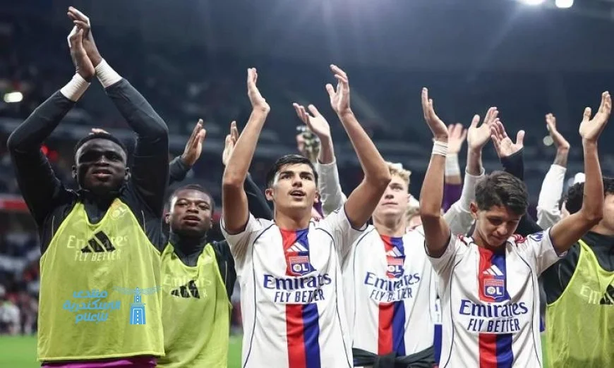 أولمبيك ليون يحقق انتصارا دراماتيكيا على ستراسبورج في الدوري الفرنسي