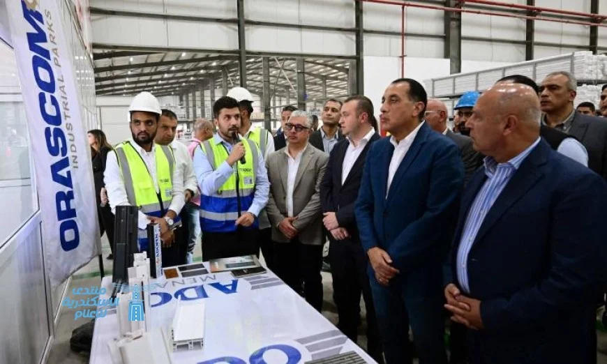 رئيس الوزراء يدشن مصنع أدو مينا لصناعة مواد البناء في السخنة الصناعية لتعزيز الاقتصاد المحلي