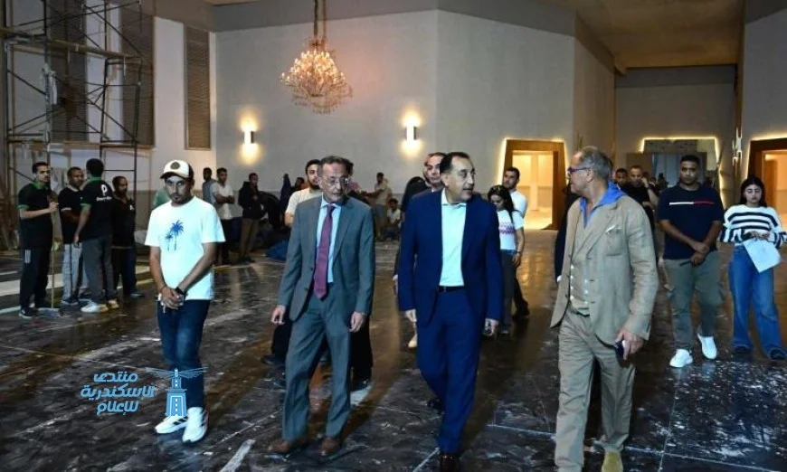 مدبولي يقوم بجولة ليلية لمتابعة الاستعدادات النهائية للاحتفال بافتتاح المتحف الكبير