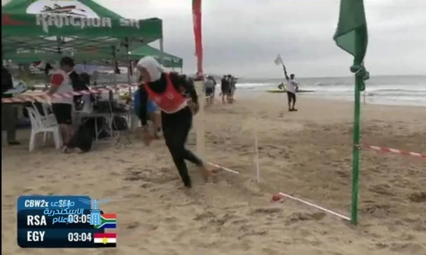 تألق زوجي سيدات مصر تحت 23 عاماً في الوصول إلى نهائي بطولة إفريقيا للتجديف الشاطئي