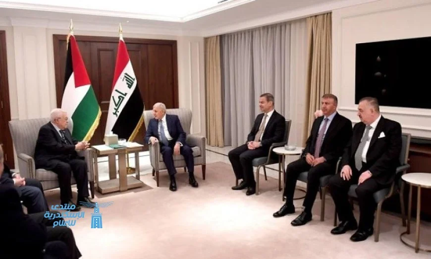 الرئيس العراقي يعبر عن دعم بلاده القوي لحقوق الفلسطينيين في تحقيق دولتهم المستقلة