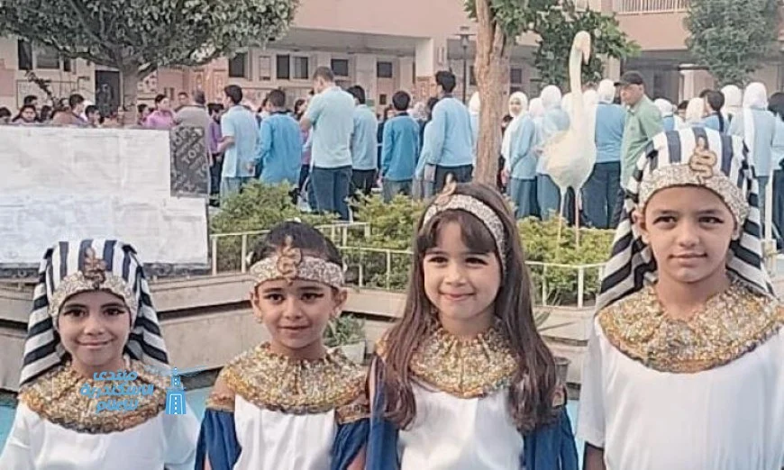 مدارس الجمهورية تتألق بالزي الفرعوني في احتفال مميز بالمتحف المصري الكبير