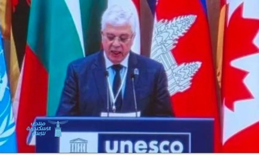 وزير التعليم العالي يعرض أهمية المتحف الكبير في استعراض تاريخ الحضارة المصرية أمام دول اليونسكو