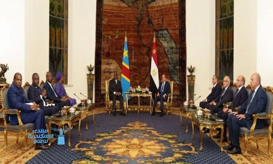 الرئيس السيسى يرحب برئيس الكونغو الديمقراطية ويؤكد على أهمية مشاركته في افتتاح المتحف