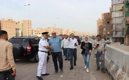 محافظ القليوبية يزور محور العصار والطريق الدائري للوقوف على مستوى النظافة وحل مشكلات الإشغالات