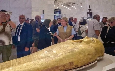 زيارة وزيرة الثقافة الروسية للمتحف القومي للحضارة والكنيسة المعلقة تعزز التعاون الثقافي بين البلدين