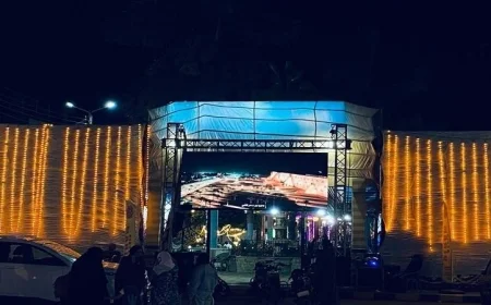 ميادين المنوفية تتألق بشاشات عرض لنقل احتفالية افتتاح المتحف المصري الجديد