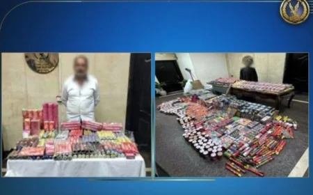 اعتقال شخصين بتهمة الاتجار بالألعاب النارية في الجيزة والفيوم