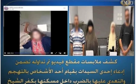 القبض على شخص اعتدى جسديًا على سيدة في حادثة اعتداء مؤسفة