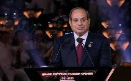 الرئاسة تكشف عن حضور الرئيس السيسي احتفالية افتتاح المتحف المصري الكبير