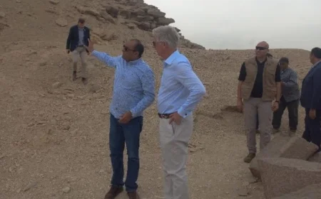 زيارة ملك بلجيكا لمنطقتي سقارة وأبوصير الأثريتين تثير اهتمام السياح والمستكشفين