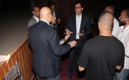 وزير الثقافة يزور مشروع مسرح مصر في شارع عماد الدين ويطالب بإنجازه في أسرع وقت