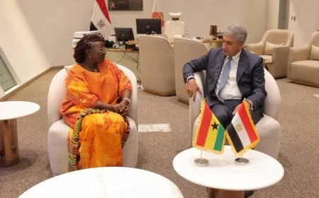 وزير السياحة يتباحث مع وزيرة غانية لتعزيز التعاون في السياحة والآثار