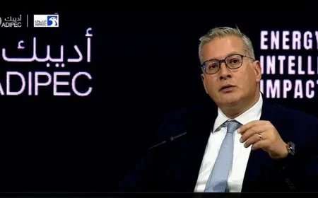 وزير البترول يتحدث في افتتاح مؤتمر أديبك 2025 بأبوظبي