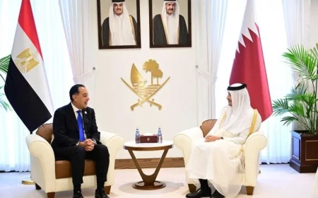 مدبولي ونظيره القطري يتفقان على تفعيل استثمارات قطرية قوية في مصر