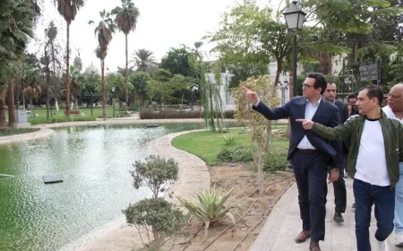وزير الثقافة يتفقد مشروع حديقة الأزبكية ويؤكد أهمية تسريع تطوير مدخل المسارح