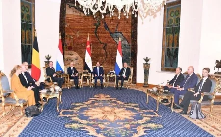 الرئيس السيسي يعزز العلاقات القوية بين مصر ودول البنلوكس