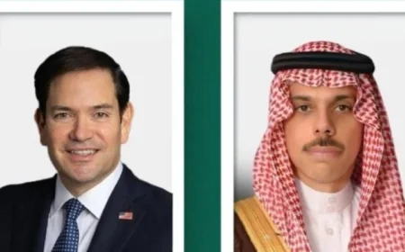 وزيرا خارجية السعودية وأمريكا يتناولان آخر تطورات الأوضاع في المنطقة