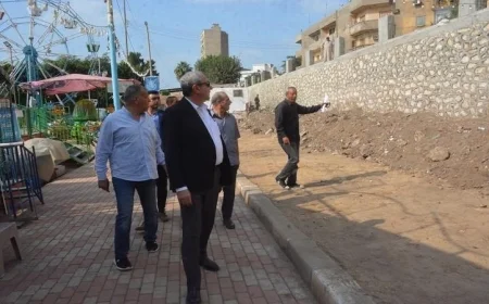 محافظ الغربية يزور الكورنيش المطور ويشرف على جودة الخدمات الحكومية في كفر الزيات