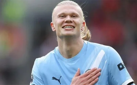 هالاند يرسل رسالة مثيرة لجوارديولا بعد استبداله ويكشف عن رغبته في الهاتريك