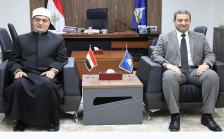 المفتي ومحافظ دمياط يتعاونان لإنشاء فرع جديد لدار الإفتاء في دمياط