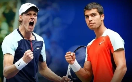 أداء مدهش في مباراة استعراضية بين سينر وألكاراز في كوريا الجنوبية