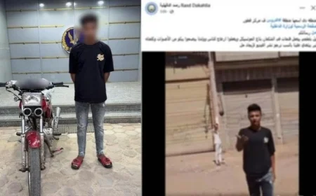 إلقاء القبض على بلطجي في الغربية بسبب إحداث ضوضاء بدراجته النارية واعتدائه على مواطن