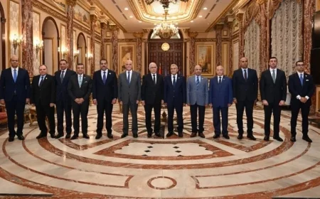 زيارة النائب العام لرئيس مجلس الشيوخ لتهنئته بتوليه المنصب الجديد بالصور