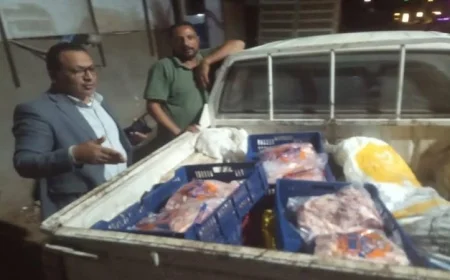 ضبط طن من الدواجن منتهية الصلاحية ومجهولة المصدر في الشرقية