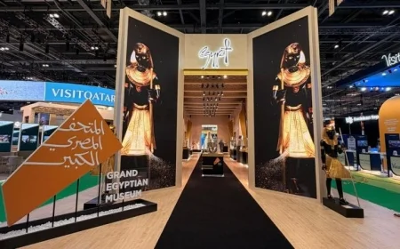 اكتشف تصميم الجناح المصري المميز في بورصة لندن الدولية للسياحة من خلال الفيديو