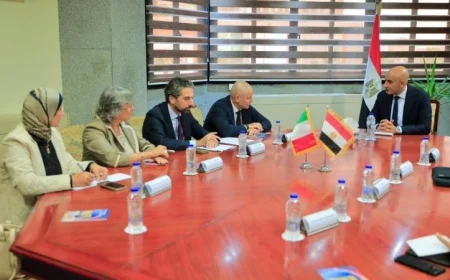 وزير التعليم يلتقي السفير الإيطالي لتعزيز التعاون التعليمي المشترك