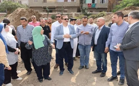 محافظ المنوفية يزور موقع إنشاء مدرسة شهداء 6 أكتوبر في جروان ويؤكد على أهمية تطوير التعليم