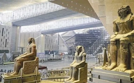 المتحف الكبير يستقبل الزوار احتفالاً بذكرى اكتشاف مقبرة توت عنخ آمون