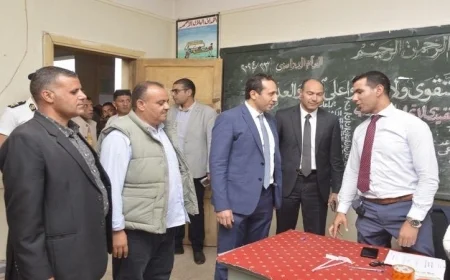 نائب محافظ البحيرة يقوم بجولة ميدانية لتفقد المقرات واللجان الانتخابية في إيتاي البارود