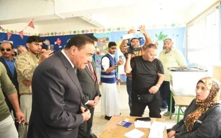 محافظ مطروح يزور لجان الانتخابات ويثني على إقبال المواطنين ووعيهم المتميز