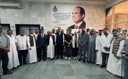 نائب وزير الصحة يقوم بجولة تفقدية في مستشفى الضبعة المركزي في مطروح